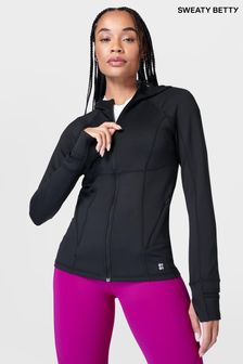 Sweaty Betty Black Pro Run Zip Up Sweatshirt (B02098) | 168 €