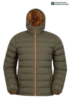 Mountain Warehouse Olive Green Mens Seasons Padded Thermal Jacket (B02432) | kr701