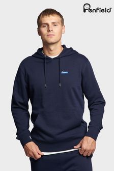 Azul oscuro - Penfield Mens Relaxed Fit Original Logo Hoodie (B02847) | 120 €