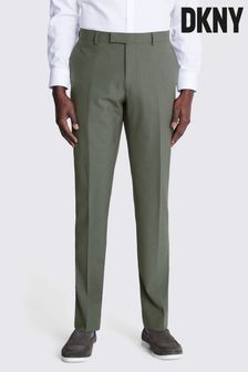 DKNY Sage Green Slim Fit Suit - Trousers