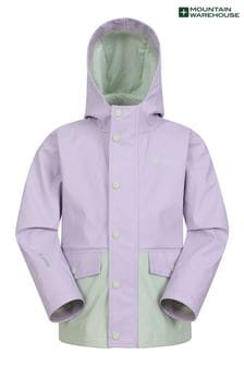 Mountain Warehouse Purple Kids Drizzle Waterproof PU Jacket (B02864) | €57