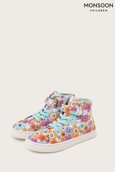 Monsoon Multi High Top Floral Trainers (B02884) | €35 - €43