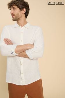 White Stuff White Pembroke Linen Shirt (B04321) | 351 SAR