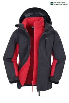 Черный - детская непромокаемая куртка Mountain Warehouse Cannonball 3 In 1 (B04397) | €74