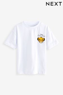 Alb - Tricou Simba Lion King Mânecă scurtă (6 luni - 8 ani) (B04573) | 79 LEI - 95 LEI