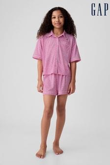 Розовый - Gap French Terry Pyjama Short Set (3-13 лет) (B04582) | €33