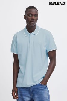 Blau - Blend Kurzärmeliges Polo-Shirt aus Piqué (B04677) | 25 €