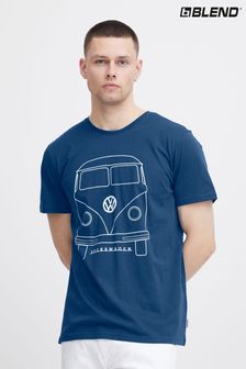 Blau - Blend Volkswagen Camper Short Sleeve T-shirt (B04833) | 43 €