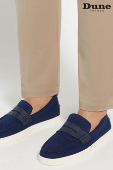 Dune London Blue Baisley Knit Penny Loafers (B04954) | kr1 280