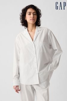 Gap Grey Stripe Poplin Pyjama Shirt (B04965) | LEI 149