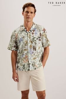 Ted Baker Cream Moselle Floral Shirt