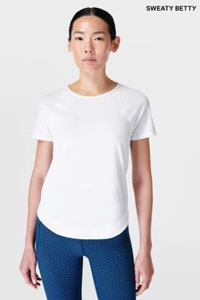 Sweaty Betty White Breathe Easy T-Shirt (B05329) | 272 QAR