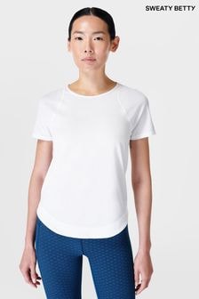 Sweaty Betty White Breathe Easy T-Shirt (B05329) | $94