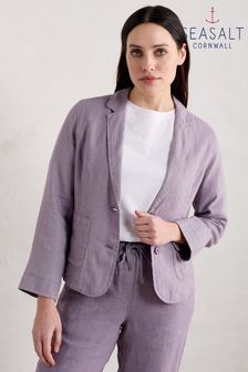 Seasalt Cornwall Purple Petite Blinker Blazer (B05470) | €135