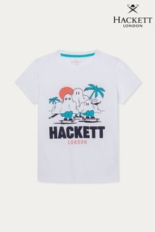 Hackett London Older Boys Short Sleeve White T-Shirt