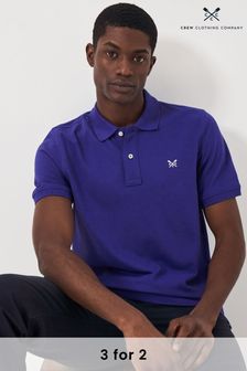 ダークブルー - Crew Clothing Plain Cotton Classic Polo Shirt (B05703) | ￥7,050