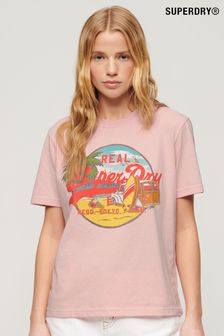 Superdry La Graphic Relaxed T-shirt (B05704) | kr490