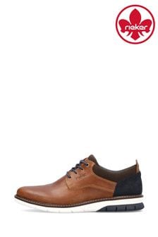Rieker Mens Lace-Up Brown Shoes (B05869) | AED471
