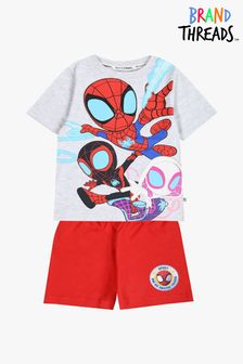 Brand Threads Red Spiderman Boys Pyjama Set (B05913) | Kč635