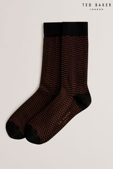 Ted Baker Sokkone Patterned Brown Socks (B06382) | ₪ 50