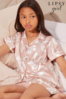 Girls silk short pyjamas online