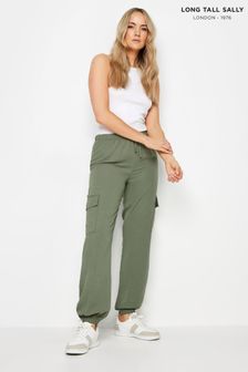 Зеленый - Long Tall Sally креповые спортивные брюки-карго с манжетами (B06663) | €45
