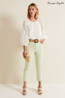 Phase Eight Green Lindsey Cropped Straight Leg Jeans (B06676) | 106 €