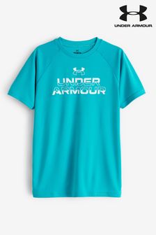 Under Armour Teal Blue Tech T-Shirt (B06749) | 115 SAR