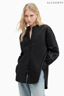 AllSaints Black Marcie Shirt (B06782) | HK$1,635