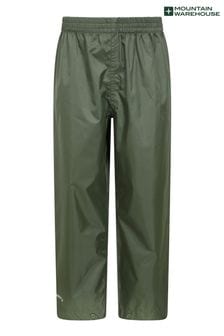 Mountain Warehouse Green Kids Pakka Waterproof Over Trousers (B06793) | kr420
