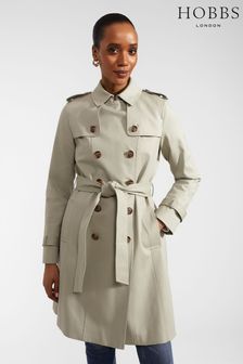 Hobbs Saskia Sage Green Trench Coat (B07034) | ₪ 1,001