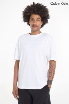 Calvin Klein Cut and Sew Logo White T-Shirt