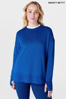 Sweaty Betty Lightning Blue After Class Longline Sweatshirt (B07194) | €63