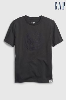Black Panther - Gap Superhero Logo Graphic Short Sleeve T-shirt (4-13 lat) (B07256) | 90 zł