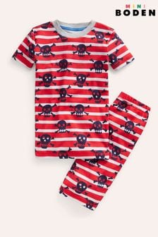 Boden Red Snug Single Short John Pyjamas (B07422) | €33 - €36