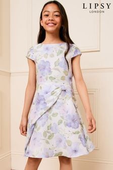 Girls Dresses Lipsy Purple Floral Ruched Next Oman