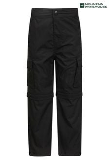 Mountain Warehouse Black Kids Active Convertible Trousers (B07738) | SGD 50