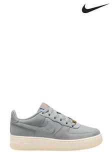 Nike Grey Youth Air Force 1 LV8 Trainers (B07816) | LEI 507