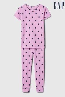 Gap Pink Organic Cotton Polka Dot Pyjama Set (12mths-5yrs) (B07971) | kr234