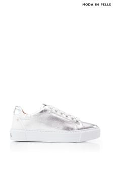 Silber - Moda In Pelle Arabeller Lace-up Trainers With Eyelets (B07997) | 170 €