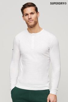 Superdry White Long Sleeve Jersey Grandad Top (B07999) | €50