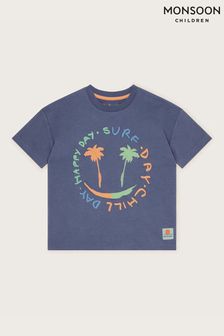 Monsoon Blue Surf Short Sleeve T-Shirt (B10064) | kr208 - kr234