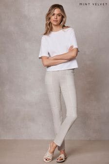 Mint Velvet Cream Slim Carpenter Jeans (B10228) | €113