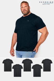 BadRhino Big & Tall Black T-Shirts 5-Pack (B10445) | Kč1,785