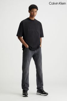 Calvin Klein Black Stitched Logo T-Shirt (B10449) | AED305