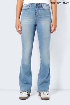 NOISY MAY Blue High Waist Flared Jeans (B10568) | 191 SAR
