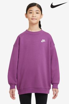 Purple Fuschia - Nike Oversized Club Fleece Sweatshirt (B10688) | €45