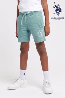 U.S. Polo Assn. Boys Blue Circle Print Shorts (B11002) | OMR18 - OMR22