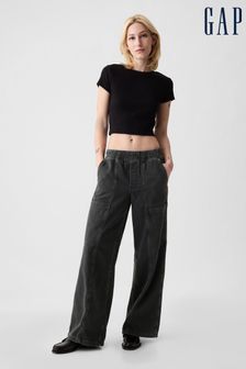 Черный - Gap джинсы в стиле милитари с завышенной талией (B11081) | €59
