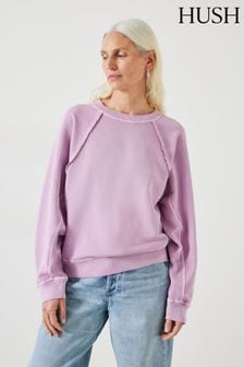 Hush Purple Nadine Raglan Seam Sweatshirt (B11090) | 322 QAR